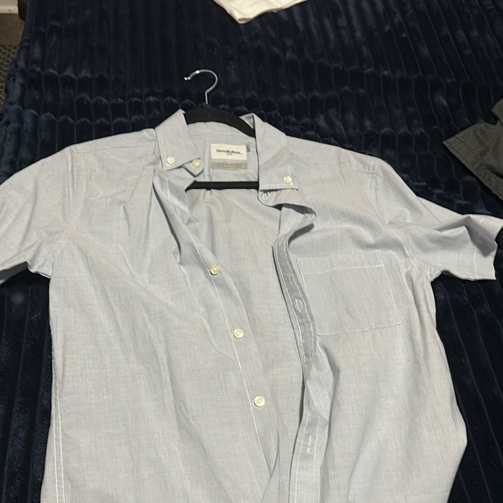 Men's Light Blue Button-Down Shirt